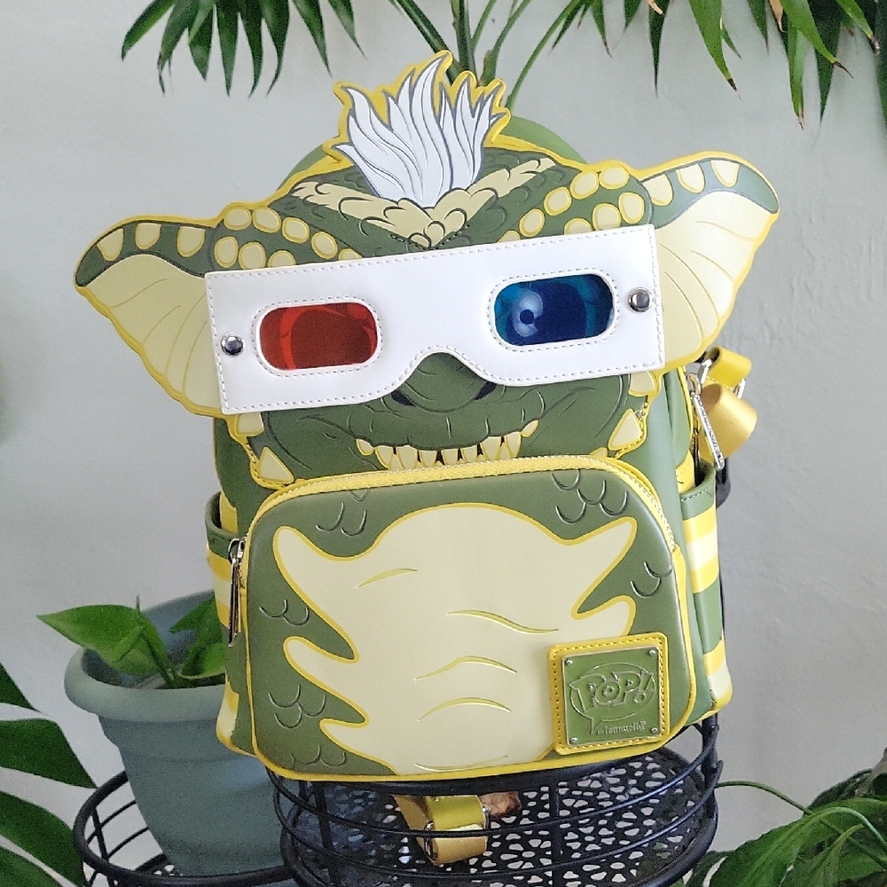 Gremlin Loungefly Backpack with 3D Glasses NWT
